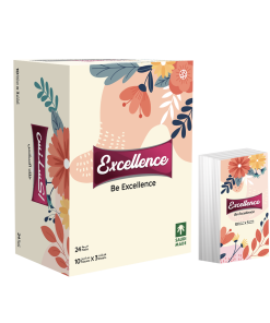 Excellence Pocket Facial Tissues - 10 Tissues - 3 Ply - 18 Packs