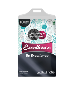 Excellence Facial Tissue Bags - 140 Double Tissues - 10 Packs